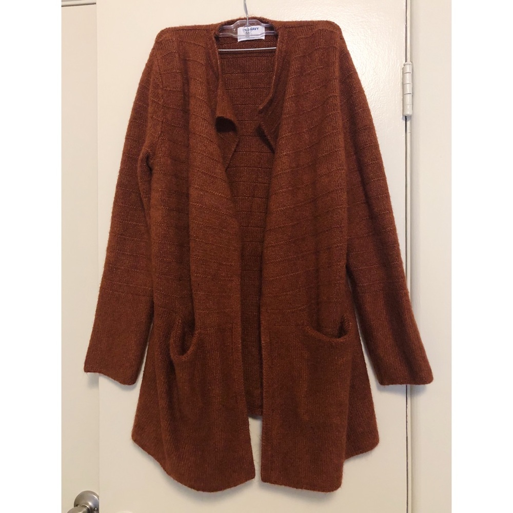 Old Navy Brown Open Front Cardigan Coat